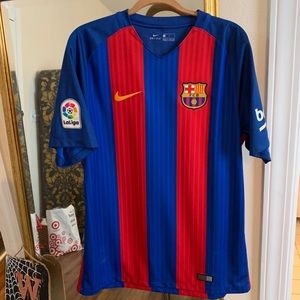 Barca Barcelona Nike Soccer Football Jersey Large